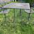 Bar height, all metal 5 piece patio/balcony set, with swivel chairs. 6 thumbnail