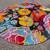 Stunning 8' Round brightly colored rug with pad 6 thumbnail