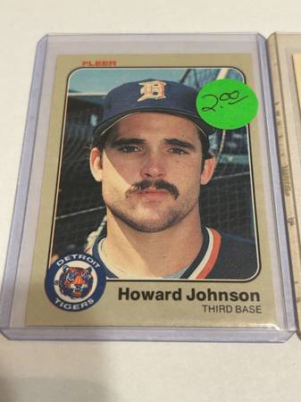 2-1983 Howard Johnson Baseball cards. 1