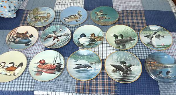 Waterfowl hand painted plates 1
