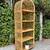 Boho Mid Century Wicker Bookshelf Book Shelf Arc Wall Unit Etagere 2 thumbnail