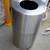 Aluminum Round Open Top Trash Can, 35 Gallon, Satin Clear 1 thumbnail