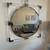 Lucite And Chrome Square And Round Mirror 3 thumbnail