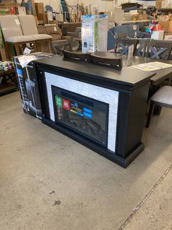 55" Fireplace with Heater 1