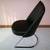 4 CONTEMPORARY - CHROME FRAME / BLACK VINYL DINNING ROOM CHAIRS 3 thumbnail