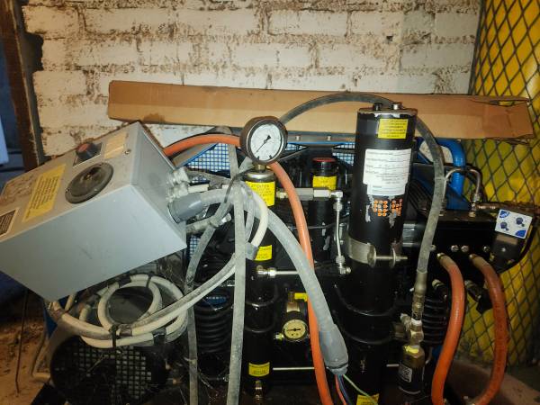 Coltri MCH-16/ET Scuba Compressor with Bank Bottles, Fill Panel and La 1
