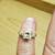 LADIES CUSTOM PRINCESS CUT DIAMOND ENGAGEMENT RING 4 thumbnail