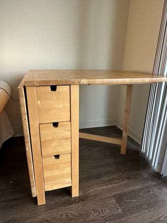 Dining Table With Fold Down Wings 1