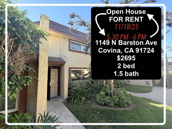 OPEN HOUSE 11/18/2025 - 2 Bed / 1.5 Bath Townhome | Car Garage 1