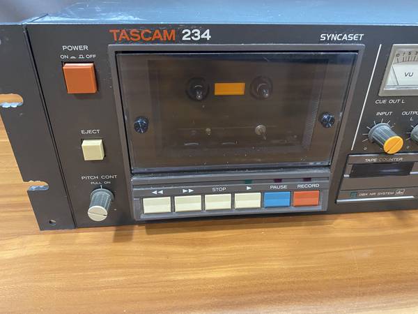 Tascam 234 Syncaset Pro Sound 4 Track Cassette Deck - musical