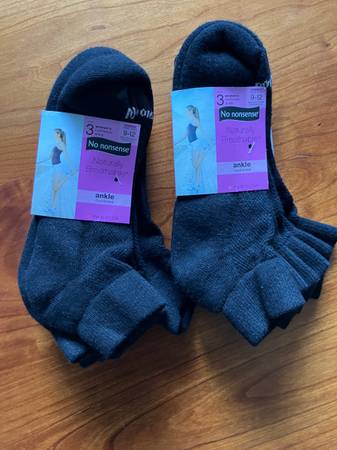 Two 3-Packs No nonsense Women's Ankle Socks 1