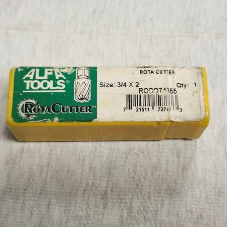 3/4" x 2" Cobalt Annular Cutter Rota Cutter Alfa Tools USA RCC074355 1