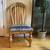 Handcrafted solid oak upholstered chair 1 thumbnail