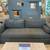Finley Dark Blue Sofa 1 thumbnail