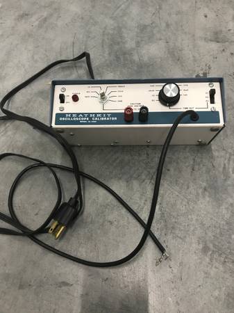 Heathkit oscilloscope calibrator, BK Precision function generator 1