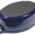 Cobalt Blue/White Oval Enameled Cast Iron Pot 10 Cup 6.5" x 9.5" ID 2 thumbnail