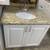 34"W White Bathroom Vanity Granite Top White Undermount Sink Used 2 thumbnail
