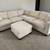 Brand New Ivory Corduroy Sectional Sofa Couch + Ottoman (New in Box) 1 thumbnail