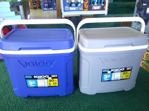 Igloo Profile II  30 Quart Coolers --New with Tags-Half Price-- 1