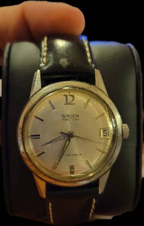 Vintage Gruen Precision 17 Jewels manual wind watch 1