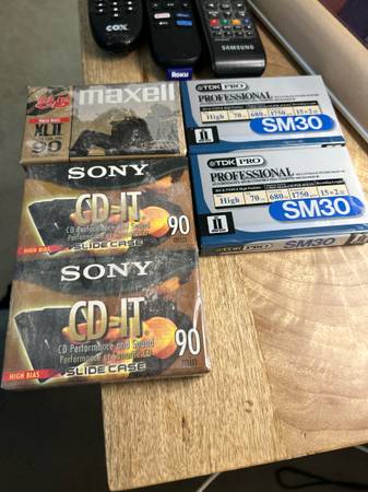 Blank sealed cassette tapes 1
