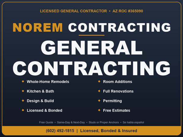 General Contractor for Whole Home Remodel, Renovation & Major Projects 1