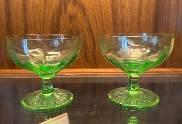 Green Sorbet Glasses 1