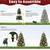 Solar Christmas Tree for Outside 3FT with 220 Tips, Prelit Solar Christmas Trees 7 thumbnail