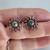 Vintage Aurora Borealis Silver Starburst Earrings 1 thumbnail