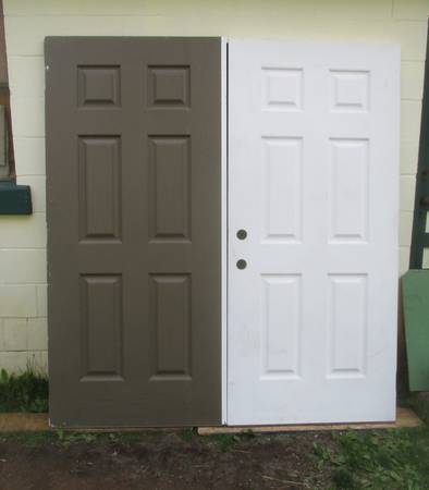 Exterior Doors Out Swing Set Up,36"x 80" each ( 1 w/Astragal) Make Out 1