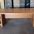 Sleek Large Solid Wood Slab Trestle Table - Office Desk 1 thumbnail