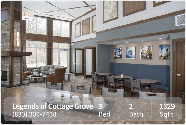$1,978 / 3br - 1329ft2 - This 1329 sq ft 3 bed, 2 bath is impressive! (Cottage Grove)63990383972995122