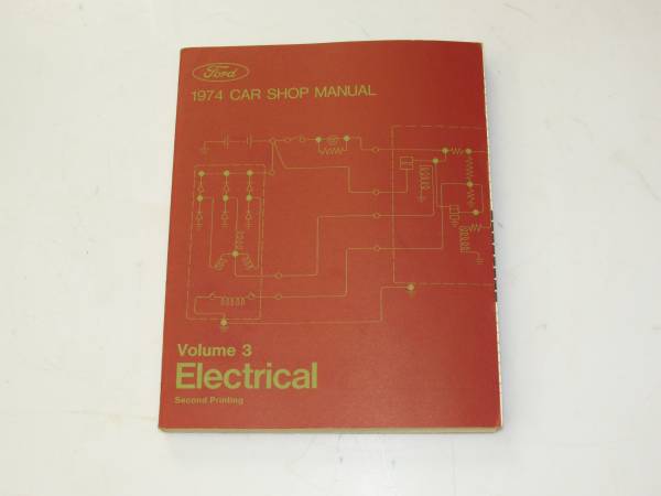 Serie de manual del taller de automóviles Ford 1974, número 6 - $95 (Virginia Beach)63437512269827124