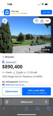 $2,000 1-3 habitaciones disponibles para compartir, casa ejecutiva 2000-3000 mensuales (petaluma)63858052987523122