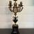 Antique French Bronze 5-Arm Empire Candelabra w/ Slate Base Ornate 7 thumbnail