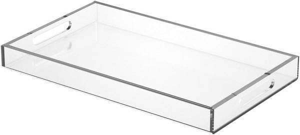Niubee Clear Acrylic Serving Tray 20 x 20 1