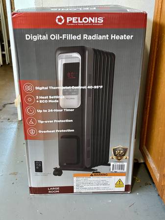 Pelonis Digital Oil Filled Radiant Heater New 1