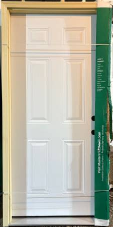 New 36x80 steel 20 minute exterior fire door, 6 panel 1