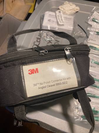 3M No Polish Connector Kit with Angled Cleaver 3M 8865 with Fiber cabl 1