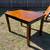 Very Nice Sturdy Solid Wood Pub Table W/4 24” Padded Stools 8 thumbnail