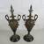 French Brass/Bronze Vintage Garniture Urns? 13 1/2" Tall 1 thumbnail