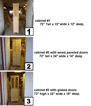 NARROW BATH CUPBOARDS 1