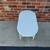 Vintage  White Oblong Shape End Table with Bottom Self. 10 thumbnail