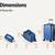 NEW Amazon Basics 3-Piece Luggage Set, Including Carry-on Luggage 4 thumbnail