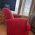 McCreary Modern glider rocking chair with ottoman on wheels 9 thumbnail