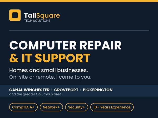 Computer Repair & IT Support - Canal Winchester and surrounding 1