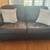 Leather Sofa and loveseat dark brown in good condition - CASH only 4 thumbnail