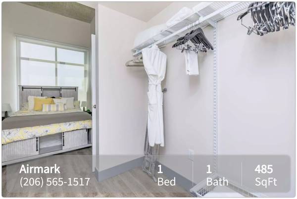 $1,930 / 1hab - 485ft2 - Para un fácil traslado en autobús, ven a casa a Airmark Apartments (Tukwila - Southcenter)63850641640579120