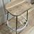 New One Rustic Wood Bar Stool Saddle Seat Black Metal Counter Height 4 thumbnail