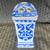 Vintage Blue And White Chinoiserie Chinese Frog Vase 1 thumbnail